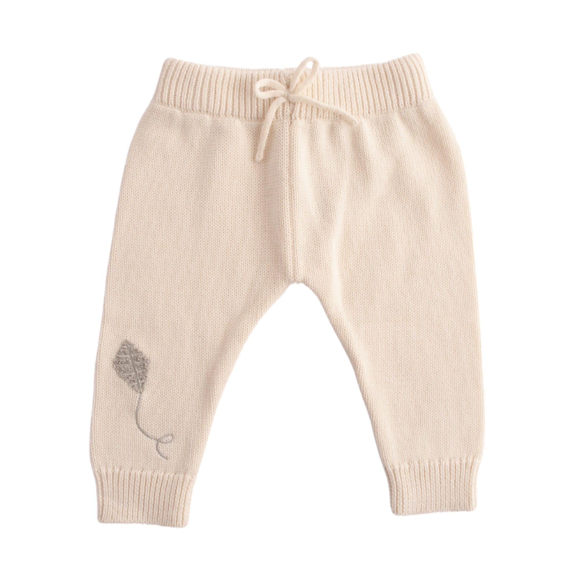 Baby Knit Jogger - CREAM Size 0-6M